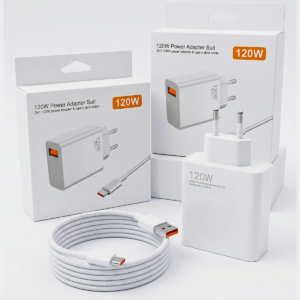 Cargador Super Rápido de 120w Para Xiaomi Compatible 67w-33w Cable 6A