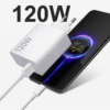 Cargador Super Rápido de 120w Para Xiaomi Compatible 67w-33w Cable 6A