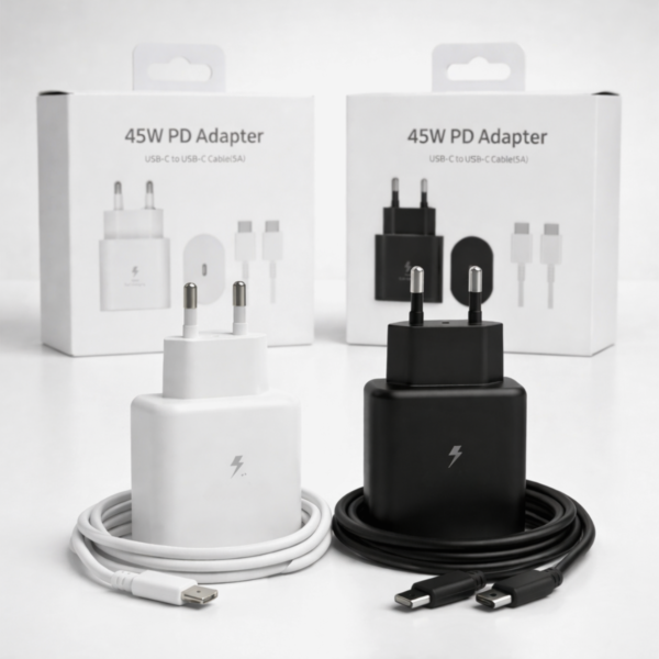 Cargador Super Rápido de 45w para Samsung/Android S23 S24 A56 con Cable de 5A