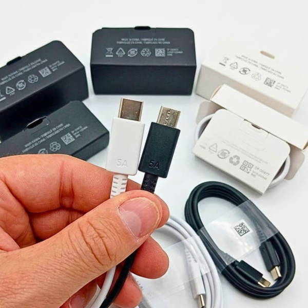 Diseño sin título - 2026-04-14T014605.835 Cable Carga Rápida para Samsung Motorola Android Reforzado 5A Tipo C-C 1 Metro
