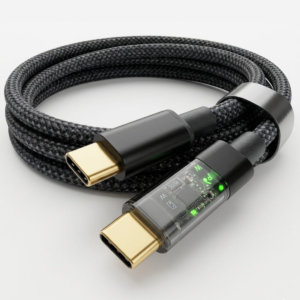 Cable para Celular Tablet Notebook de Carga Rápida 240w-100w Display C- C  / USB-A-C de 1 y 2 Metros