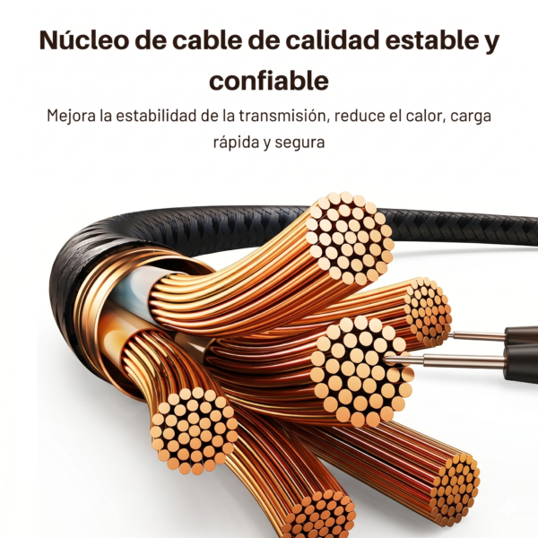 Cable para Celular Tablet Notebook de Carga Rápida 240w-100w Display C- C  / USB-A-C de 1 y 2 Metros