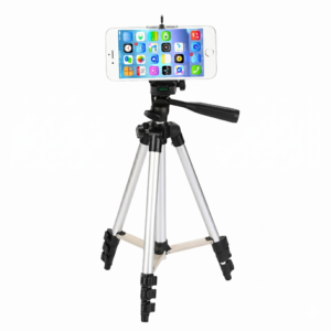 Trípode de altura ajustable para Celulares o Cámaras - Altura 35cm-102cm Aluminio