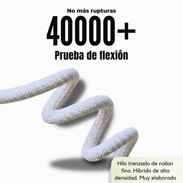 Cable de Carga para iPhone 16, 17 Pro  Tipo C- C 60w Trenzado 1m