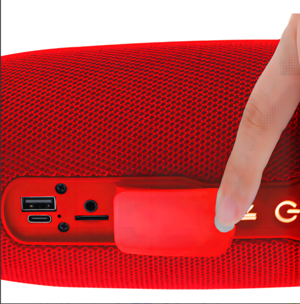 Parlante Portátil Inalámbrico T&G 663 Bluetooth 16w Luces Led Rgb, Batería Recargable