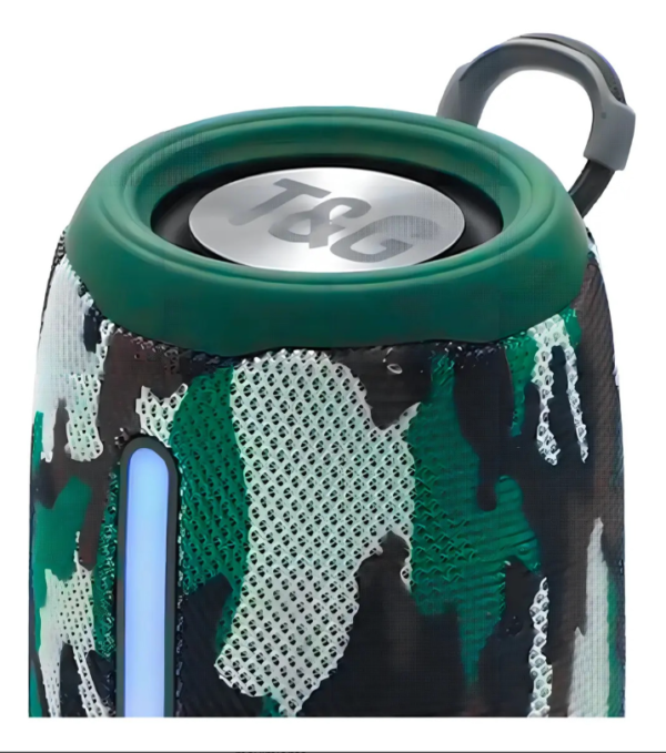 Parlante Portátil Inalámbrico T&G 663 Bluetooth 16w Luces Led Rgb, Batería Recargable