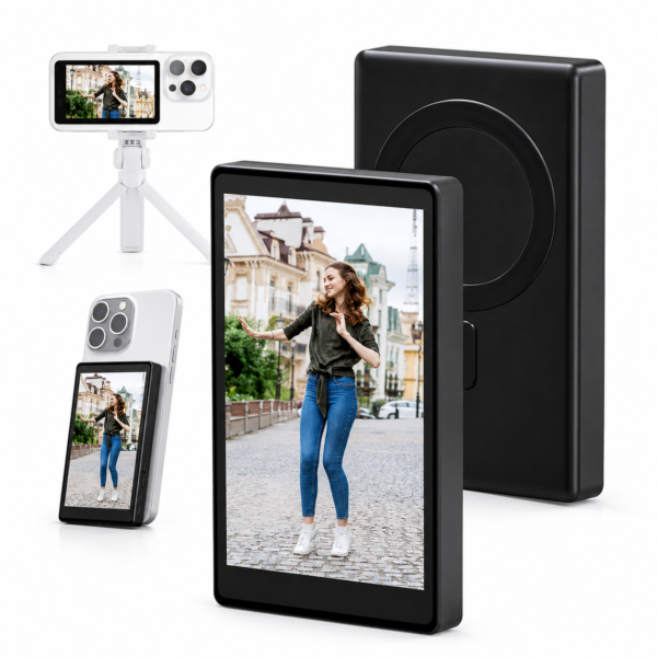 Pantalla Monitor para Selfie con Cámara Trasera - Magnética
