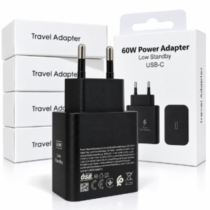 Cargador 60w Super Fast/Low Standby para Samsung S26 Ultra, S25, Galaxy Tab, Android, s/Cable