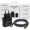 Cargador 60w Super Fast/Low Standby para Samsung S26 Ultra, S25, Galaxy Tab, Android C/cable