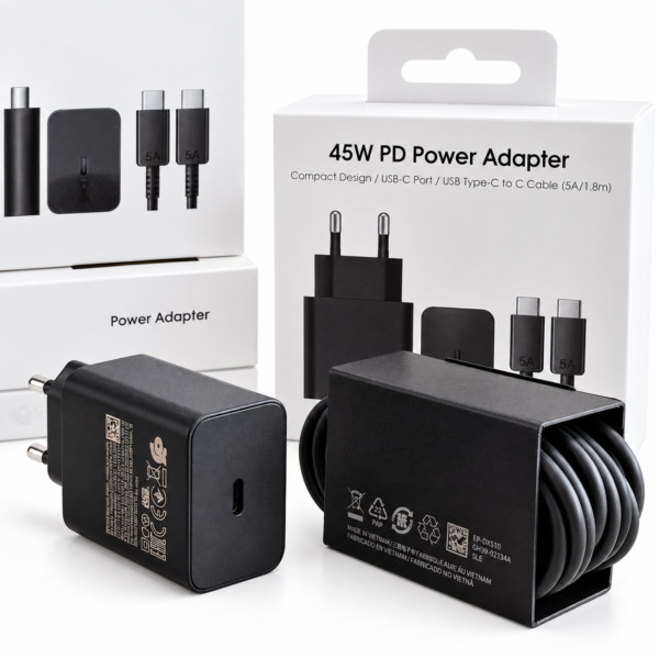Cargador 45w Para Samsung Super Rápido/Low Standby S25 Ultra, A56, A57, Galaxy Tab Cable 1.8m