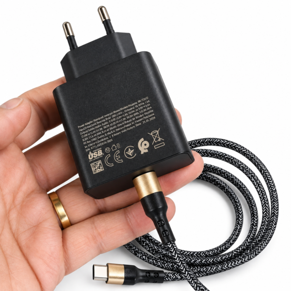 Cargador 60w Super Fast/Low Standby para Samsung S26 Ultra, S25, Galaxy Tab, Android, s/Cable